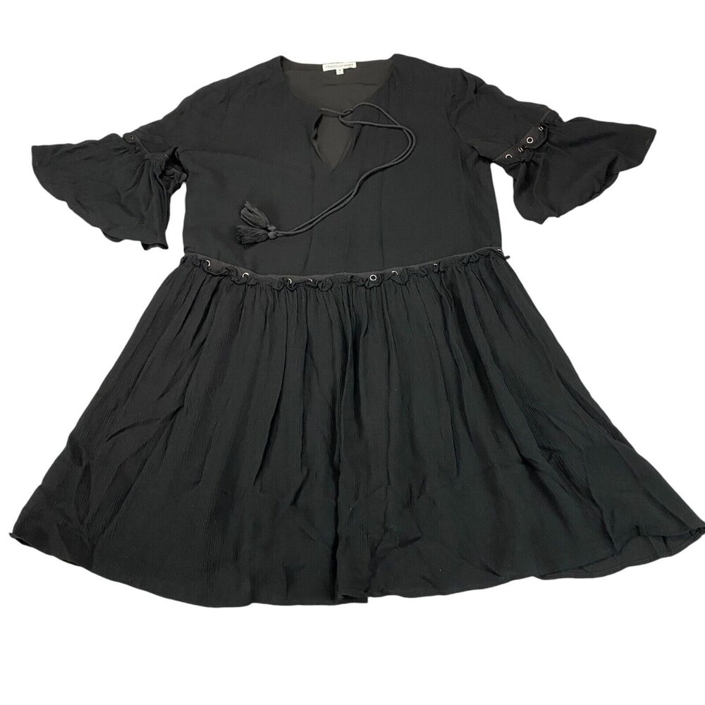Rebecca Minkoff Helen Dress Womens M Black‎